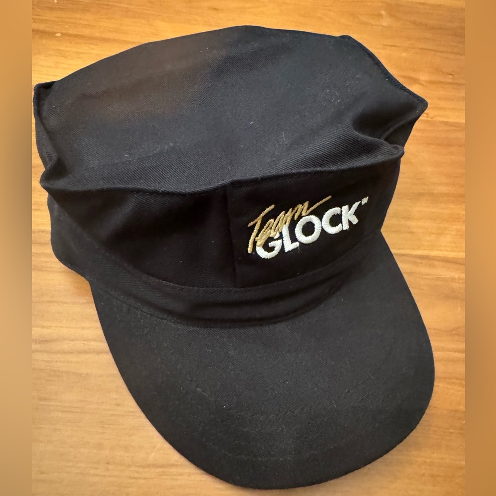 Team Glock range hat R. Lee Ermey approved size 7 3/8 black canvas made in USA